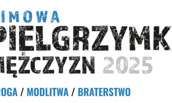 Zimowa pielgrzymka mężczyzn